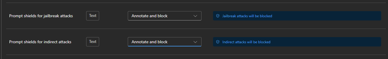 Prompt Shield in Content Filtering